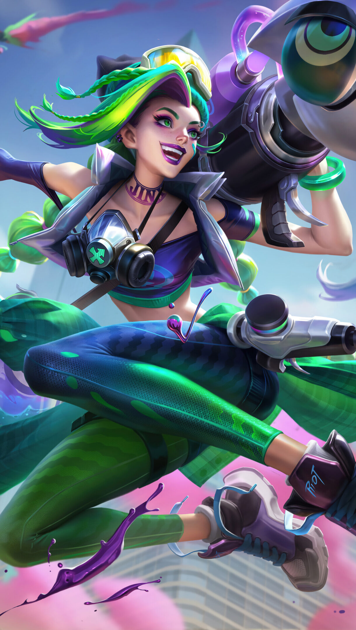 league of legends jinx splash art