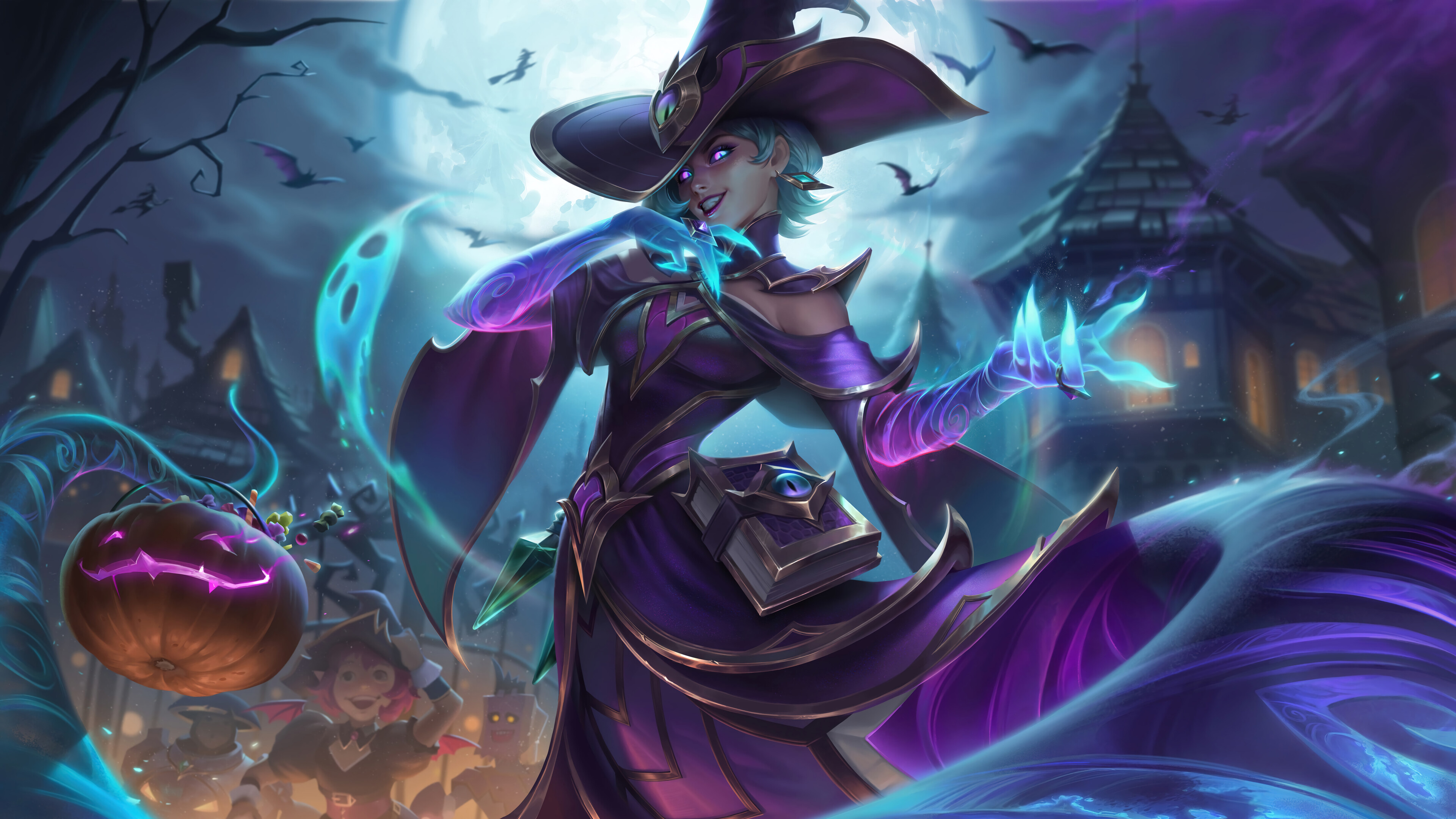 Bewitching Cassiopeia Skin League of Legends 4K Wallpaper - Elevate