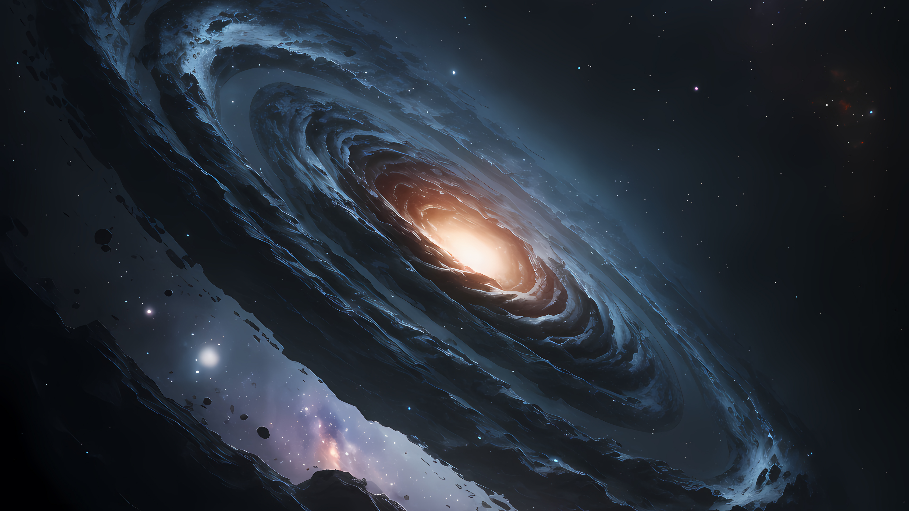 Milky Way Stars Snow Mountains 4K Ultra HD Desktop Wallpaper – The  Beautiful Sotong