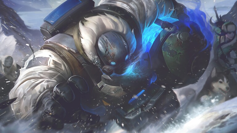 A stunning 4K desktop wallpaper featuring the Gragas Arctic Ops skin from League of Legends.