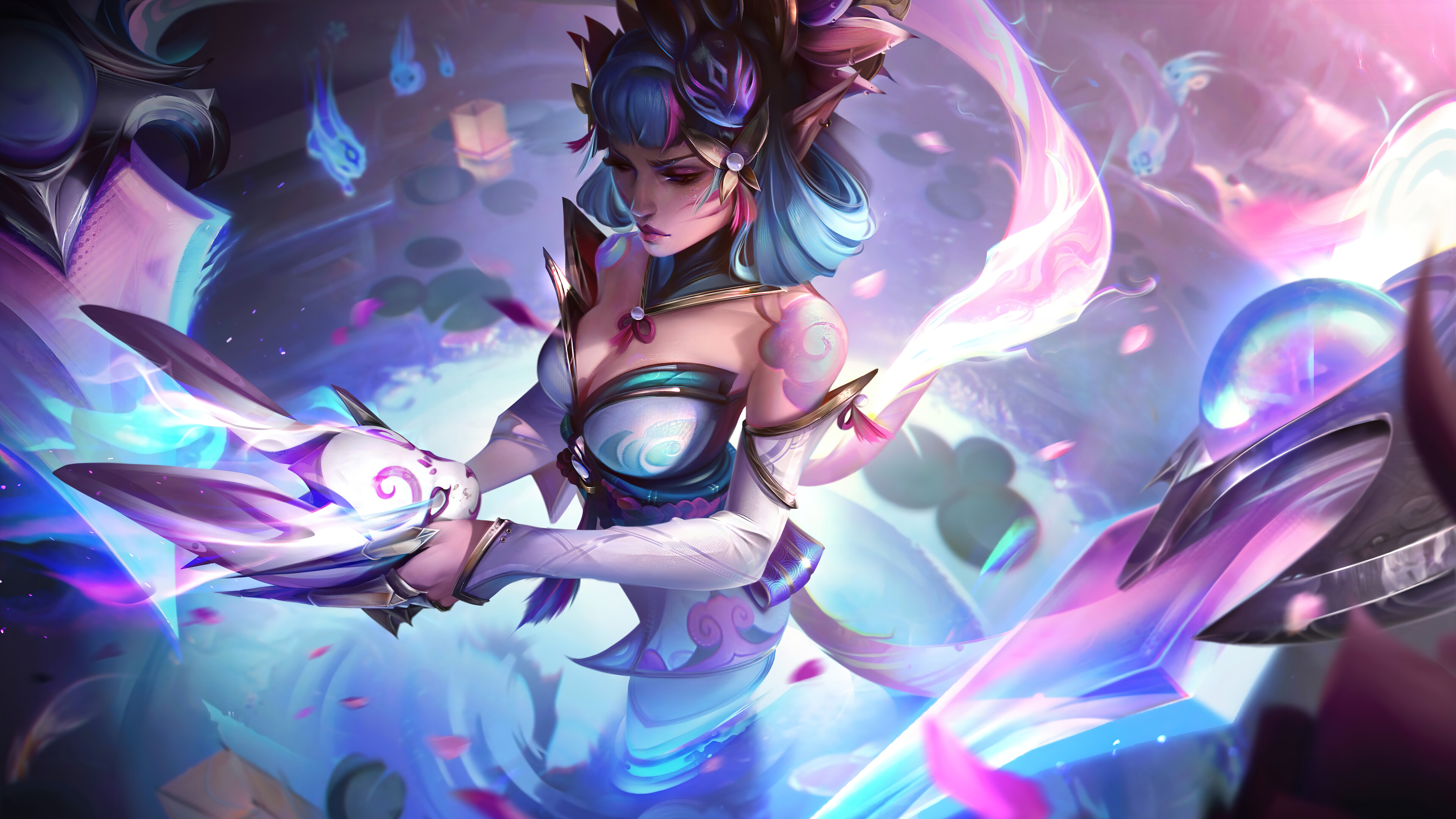 Spirit Blossom Evelynn Skin League Of Legends 4k Wallpaper Download Free Ultra High Quality 4k 