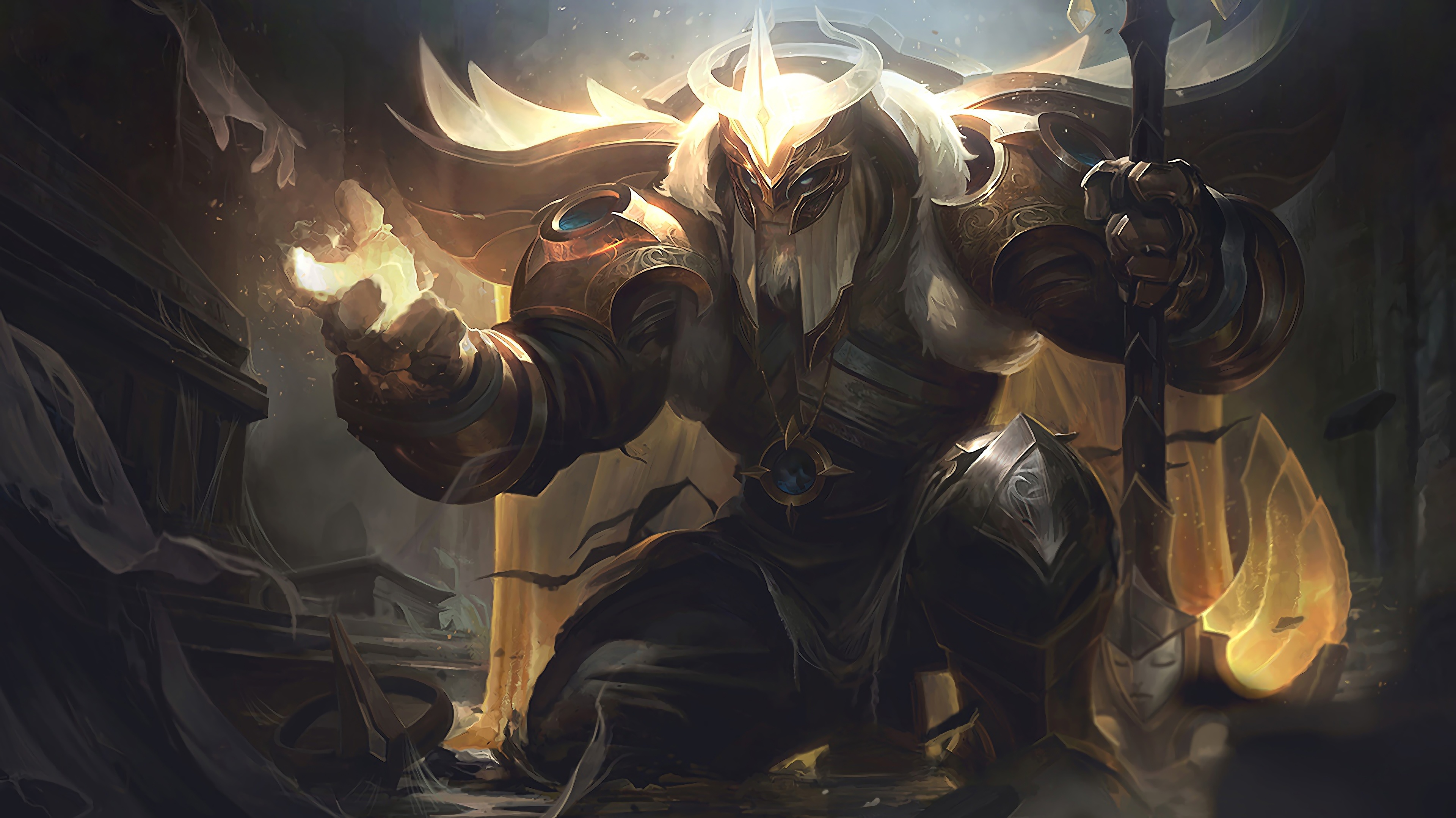 Get this stunning 4K wallpaper featuring the Arclight Yorick skin from League of Legends.