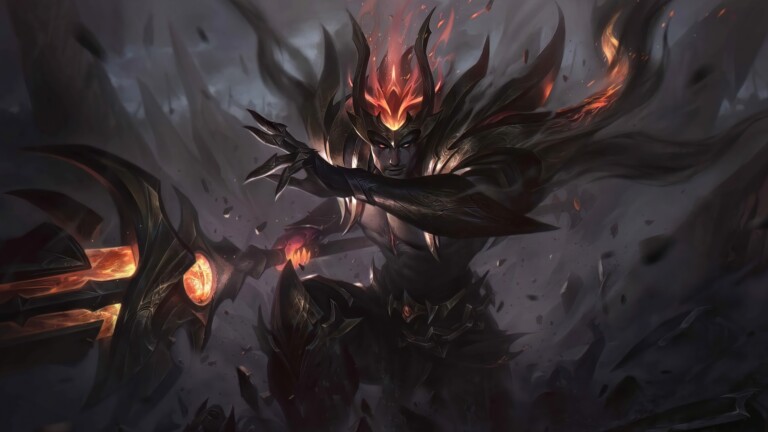 Get ready to embrace darkness with Nightbringer Jarvan IV Skin from League of Legends.