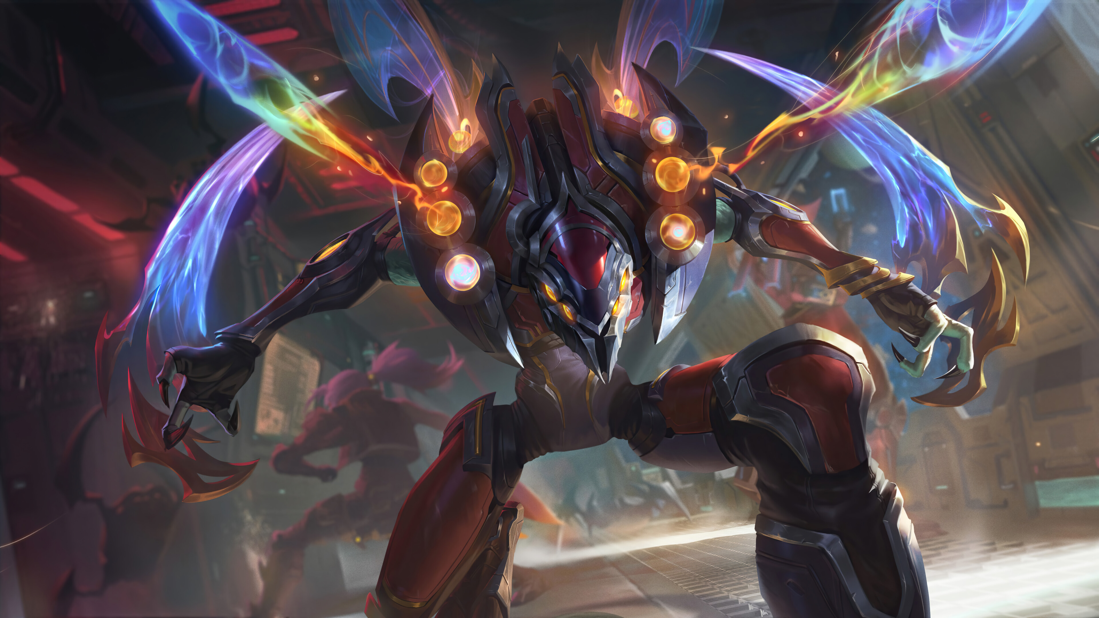 Get ready to conquer the universe with the Odyssey Kha'Zix Skin from League of Legends! This 4K desktop wallpaper features the fearsome Voidreaver, ready to take on any challenge that comes its way.