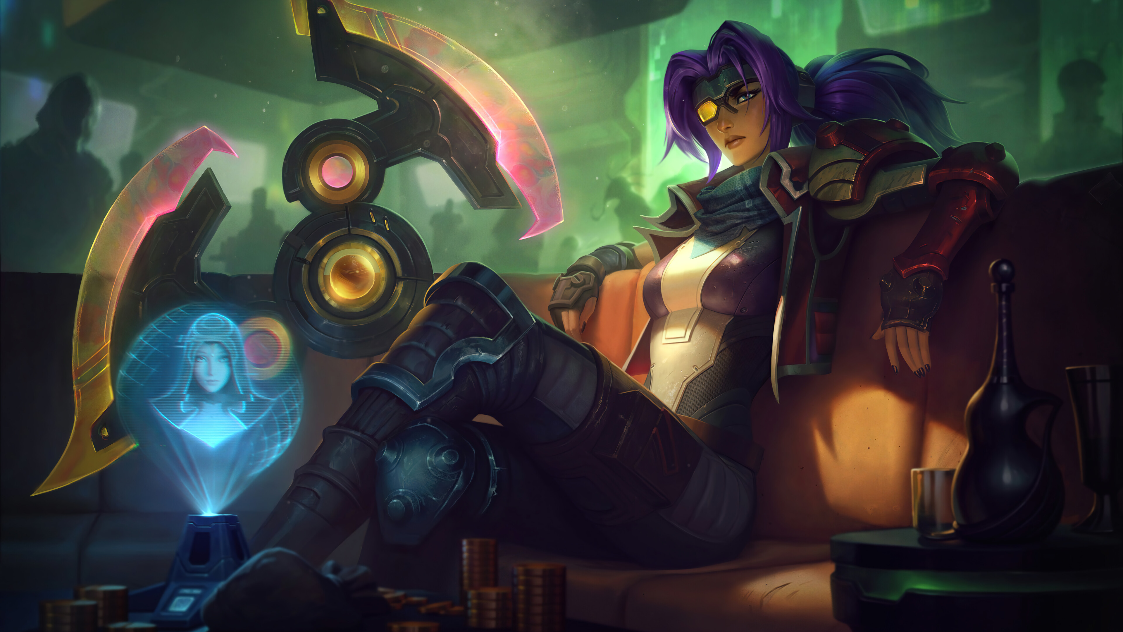 A stunning 4K wallpaper featuring Odyssey Sivir skin from League of Legends.