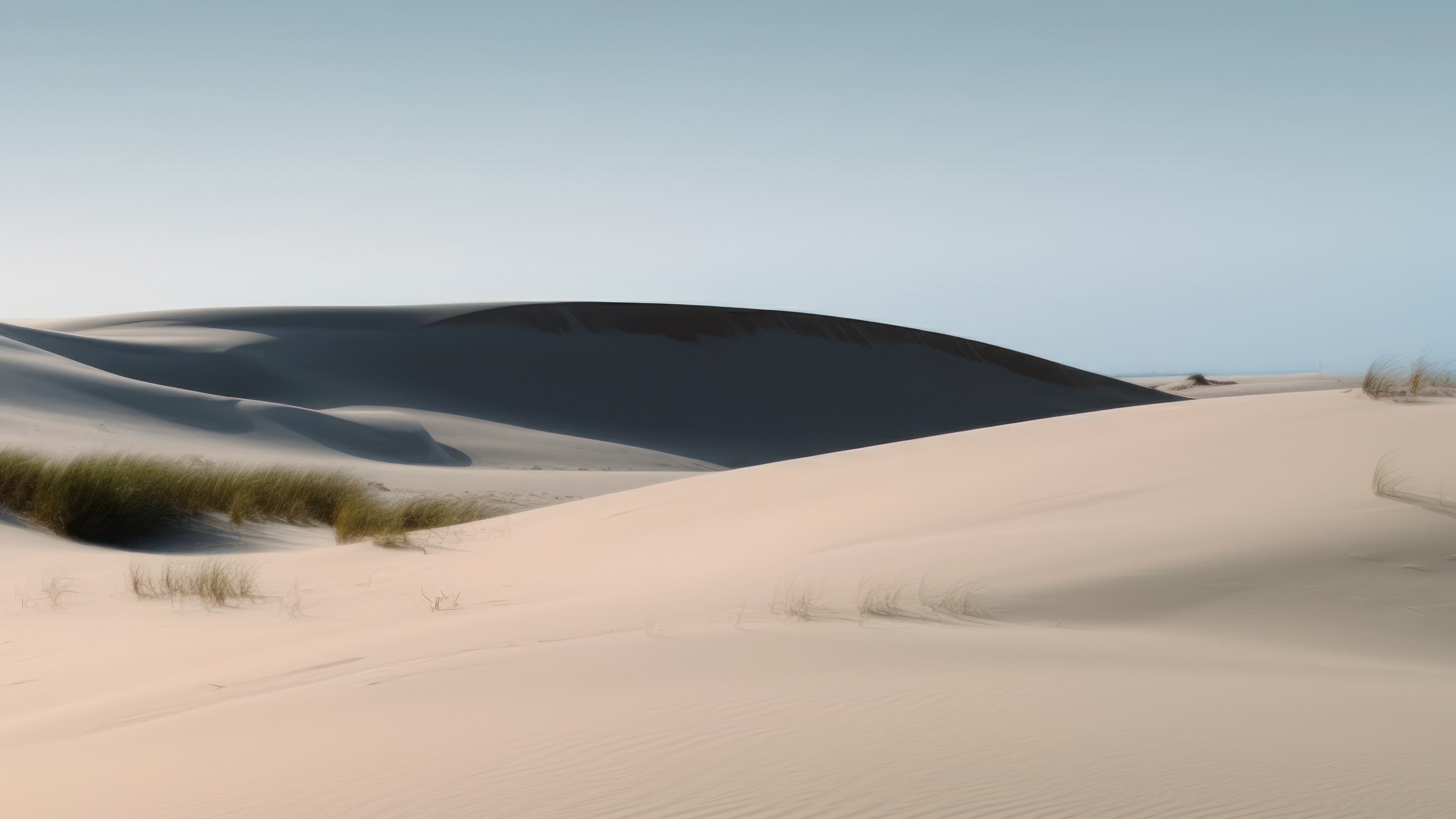 A stunning 4K wallpaper featuring an AI generated scenic view of beautiful sandy dunes. This desert landscape wallpaper captures the breathtaking natural beauty of the great outdoors, making it perfect for nature and landscape enthusiasts.