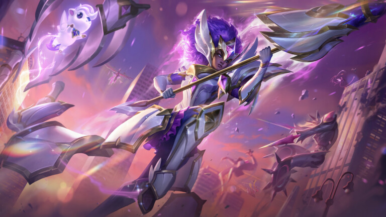 A stunning 4K wallpaper featuring the Star Guardian Rell skin from League of Legends.