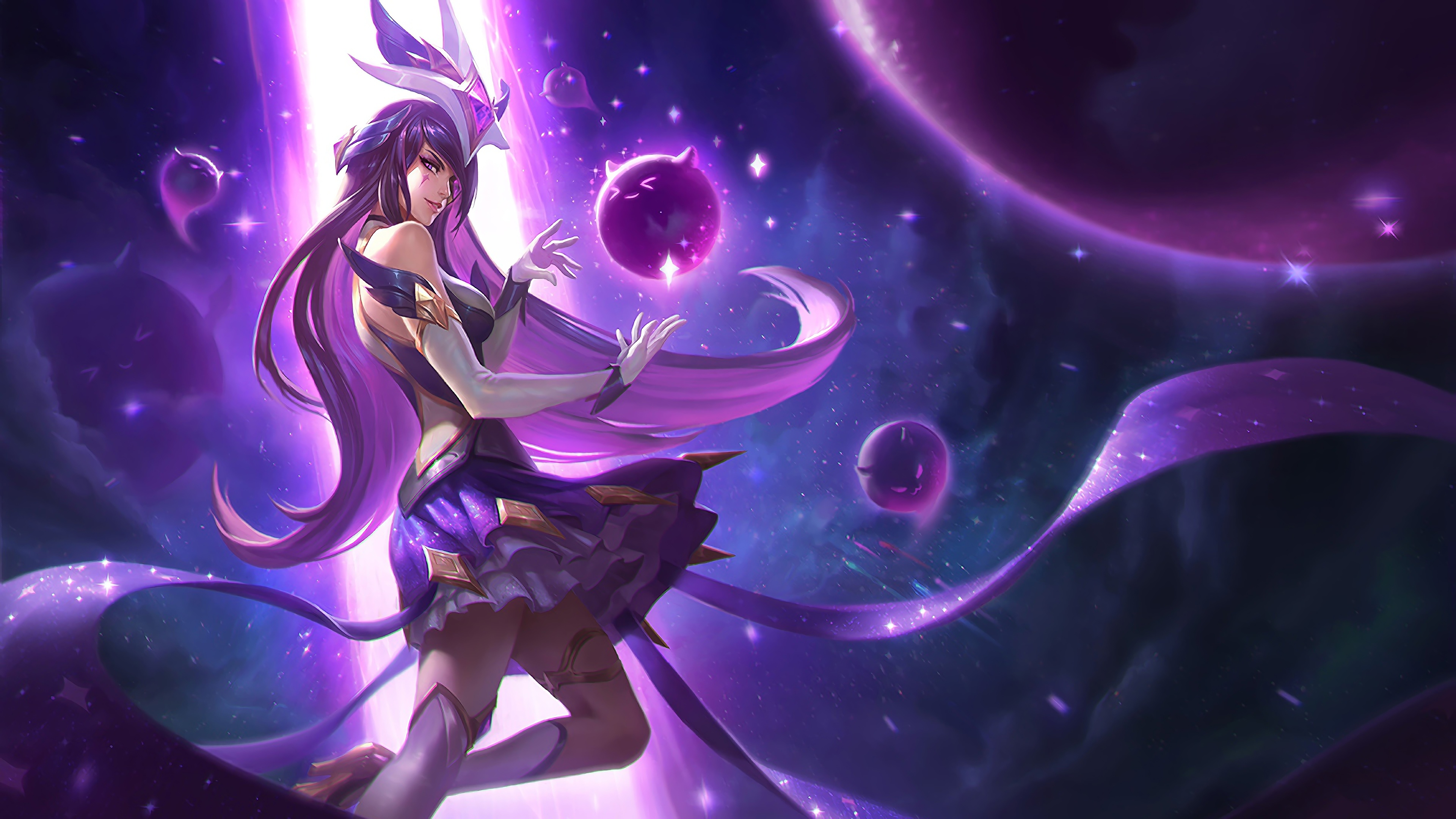 Star Guardian Syndra Skin League of Legends 4K Wallpaper - Pixground