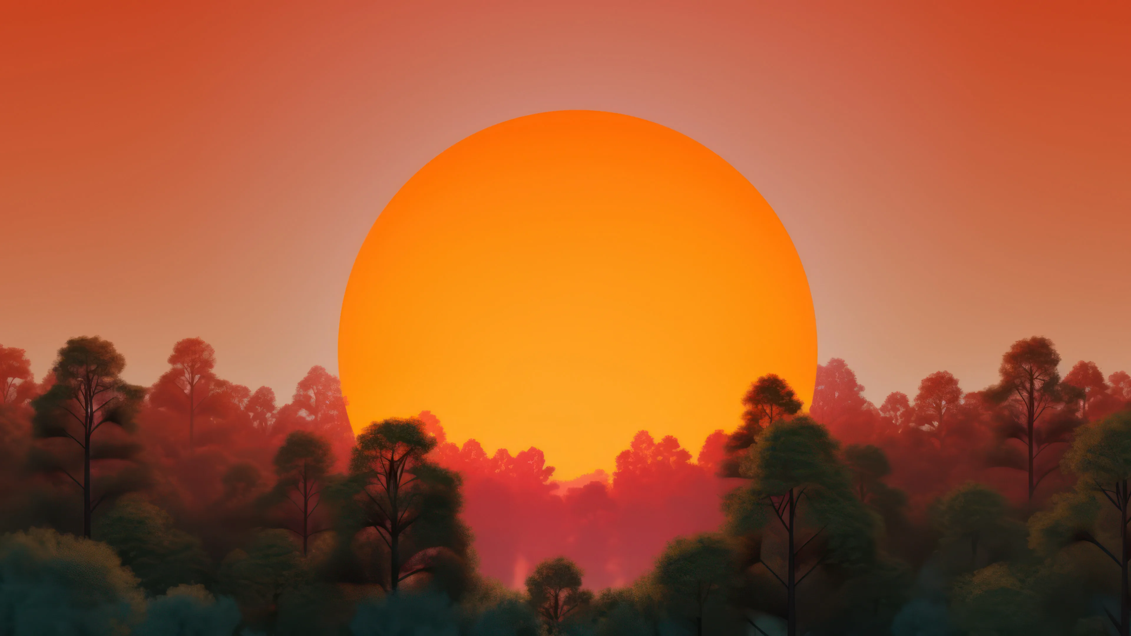 Sunset AI Generated Wallpaper 4K for PC