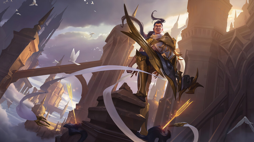 Get this stunning 4K wallpaper featuring Varus Arclight Skin from Legends of Runeterra.