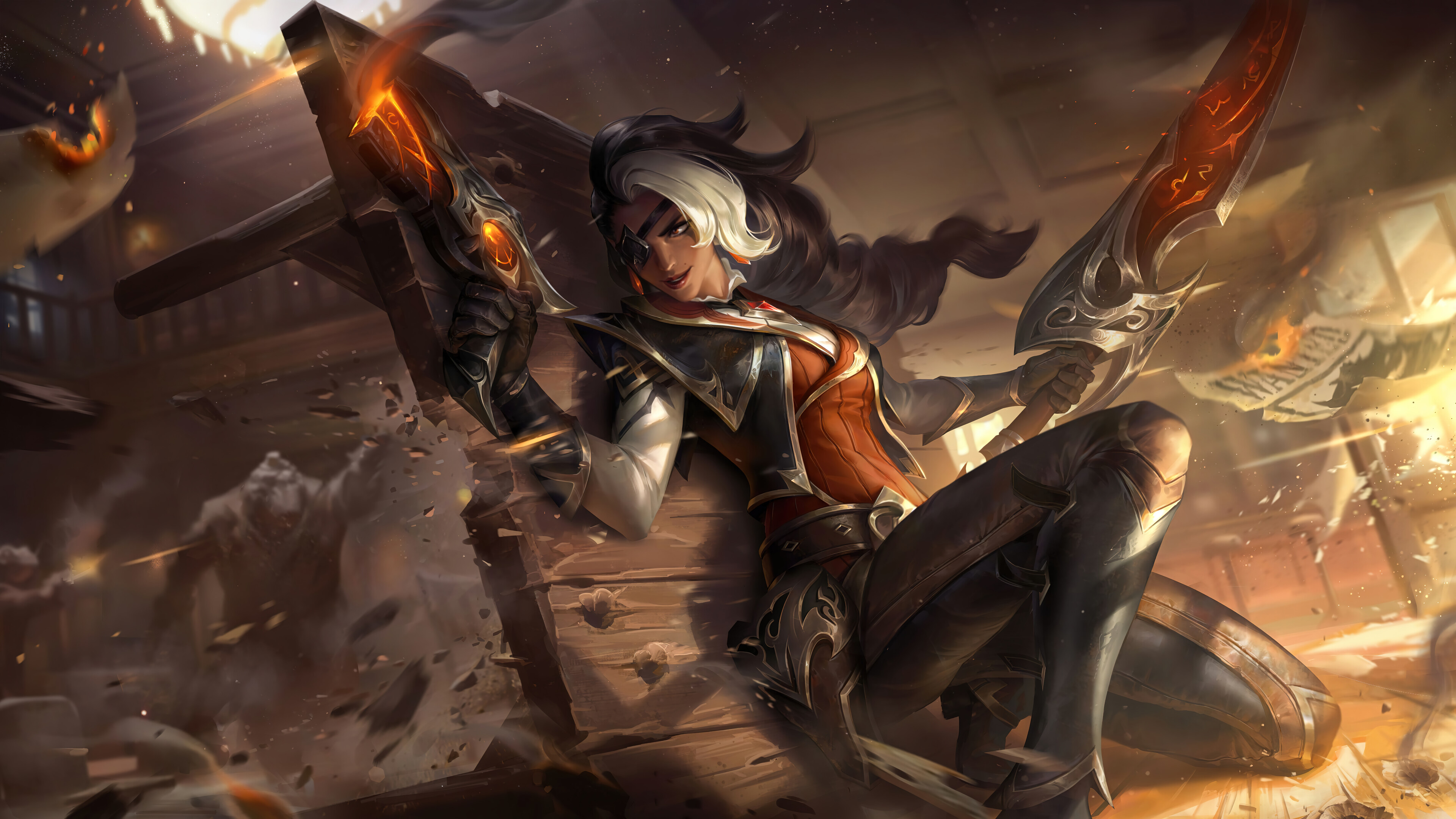 High Noon Samira Skin League Of Legends 4K Wallpaper - Pixground.