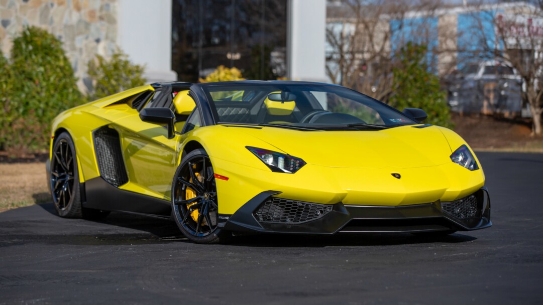 A stunning 4K wallpaper of the Lamborghini Aventador LP 720-4, a high-performance luxury car that's perfect for car enthusiasts and fans of fast and powerful vehicles.