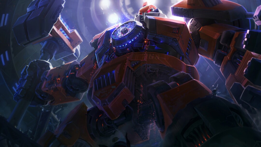 A stunning 4K desktop wallpaper featuring the Mecha Zero Sion skin from League of Legends.