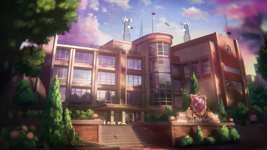 A stunning 4K desktop wallpaper featuring the Return To Valoran City School in League of Legends.