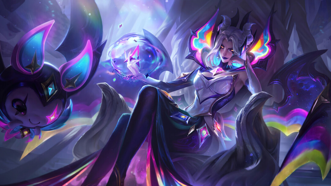 A stunning 4K desktop wallpaper featuring the Star Nemesis Morgana skin from League of Legends.