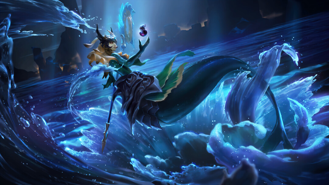 Immerse yourself in the beauty of Bilgewater with this stunning 4K wallpaper featuring Nami, the enchanting champion from Runeterra. Dive into the depths of the ocean with Nami's captivating skin, surrounded by a mesmerizing fantasy world.