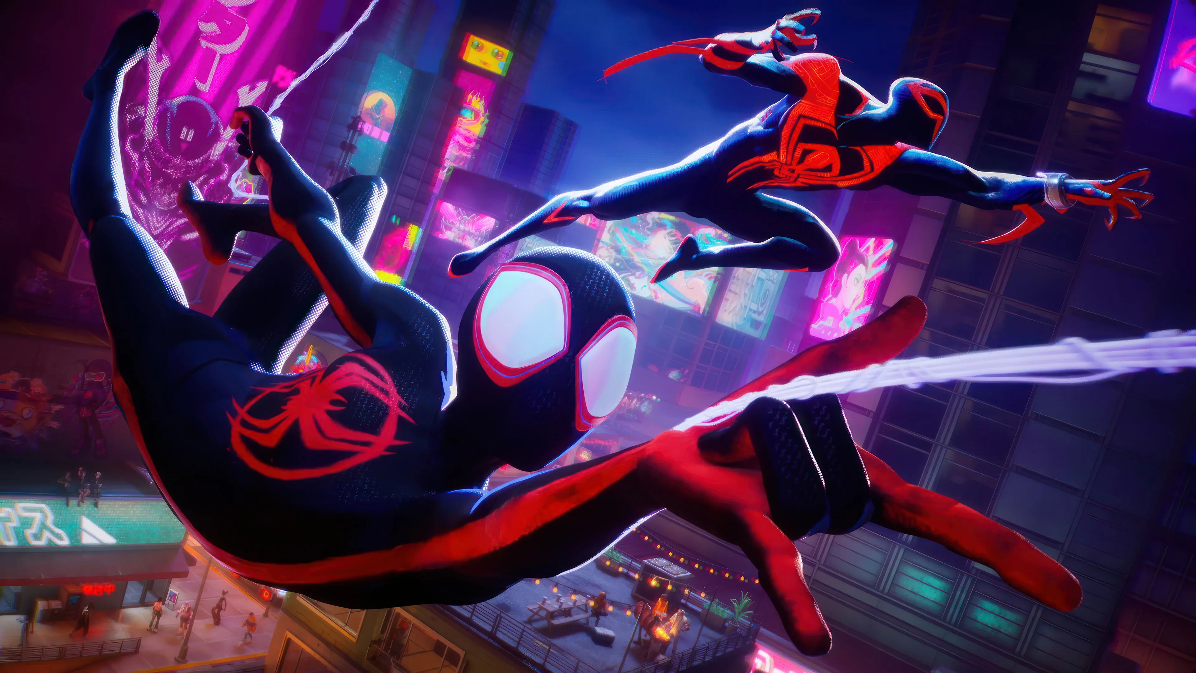 Spider Man Miles Morales Coming From Spider Verse 4K wallpaper download