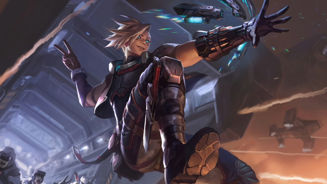A captivating 4K wallpaper featuring the Psyops Ezreal skin from League of Legends. Ezreal, a master explorer, is depicted in his sleek and futuristic Psyops attire, ready to embark on epic adventures.