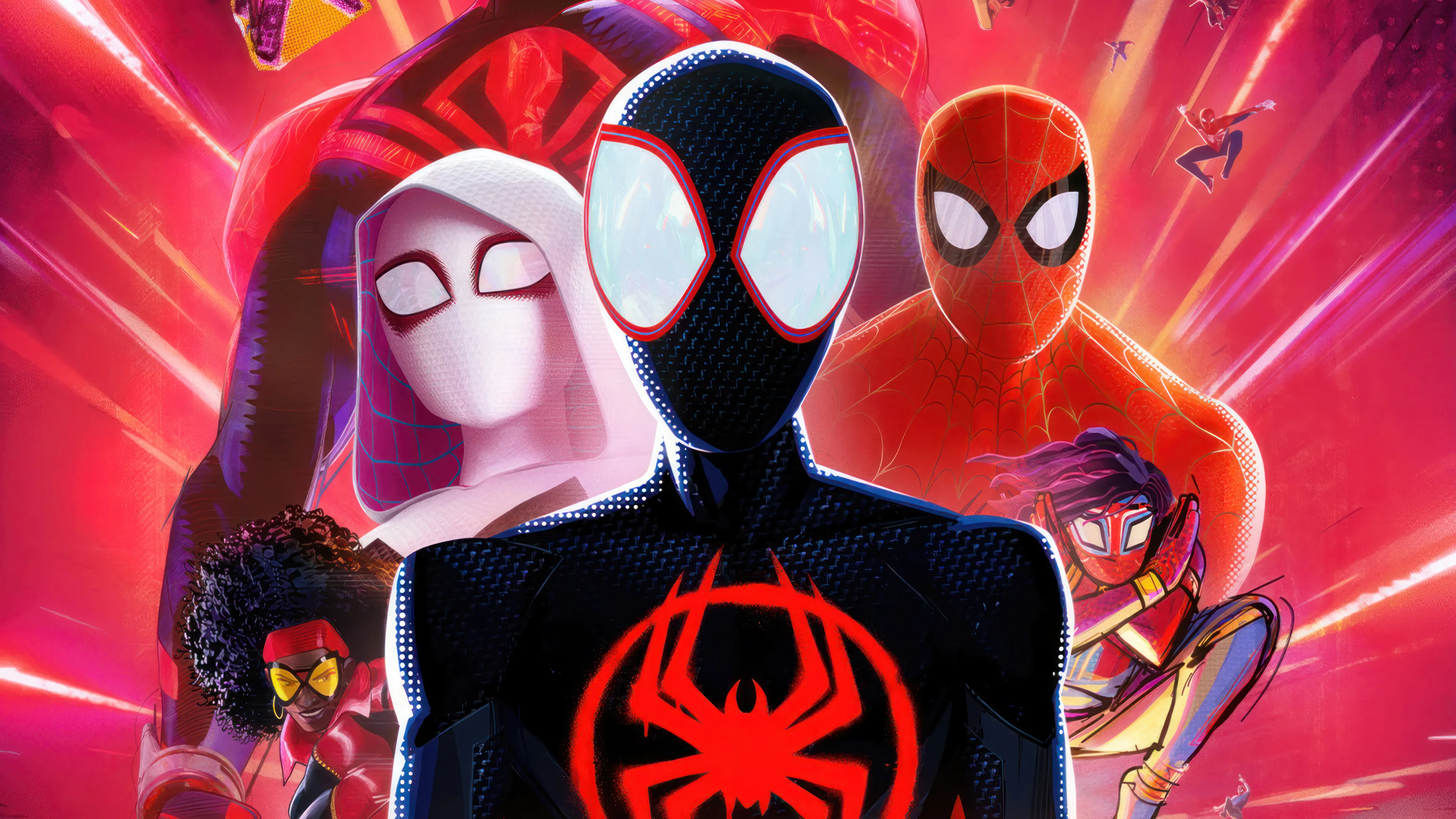 spiderman across the spider verse wallpaper 4k miles morales and