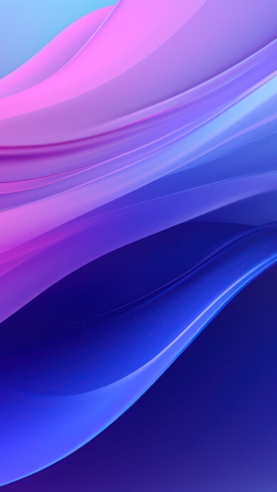 A stunning 4K wallpaper featuring abstract gradient pink and blue layers, created using AI technology. This vibrant and modern digital art background is perfect for your desktop or mobile screen.