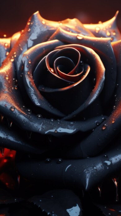 Behold the dramatic beauty of a dark rose in stunning 4K resolution. This captivating wallpaper showcases the deep crimson petals of a rose in full bloom, evoking a sense of elegance and romantic charm. Ideal for those who appreciate the allure of botanical aesthetics as a captivating desktop background.