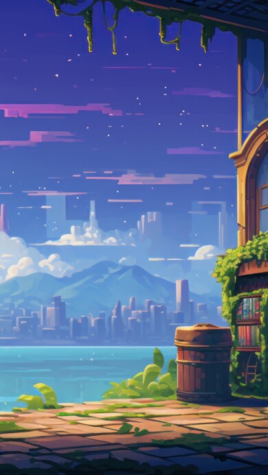 Dive into the whimsical world of AI-generated dreamy pixel art in mesmerizing 4K resolution. This unique wallpaper combines retro-style aesthetics with surreal fantasy, creating an atmospheric and imaginative landscape through digital artistry. Perfect for those who appreciate the allure of pixelated dreams as a captivating and creative desktop background.