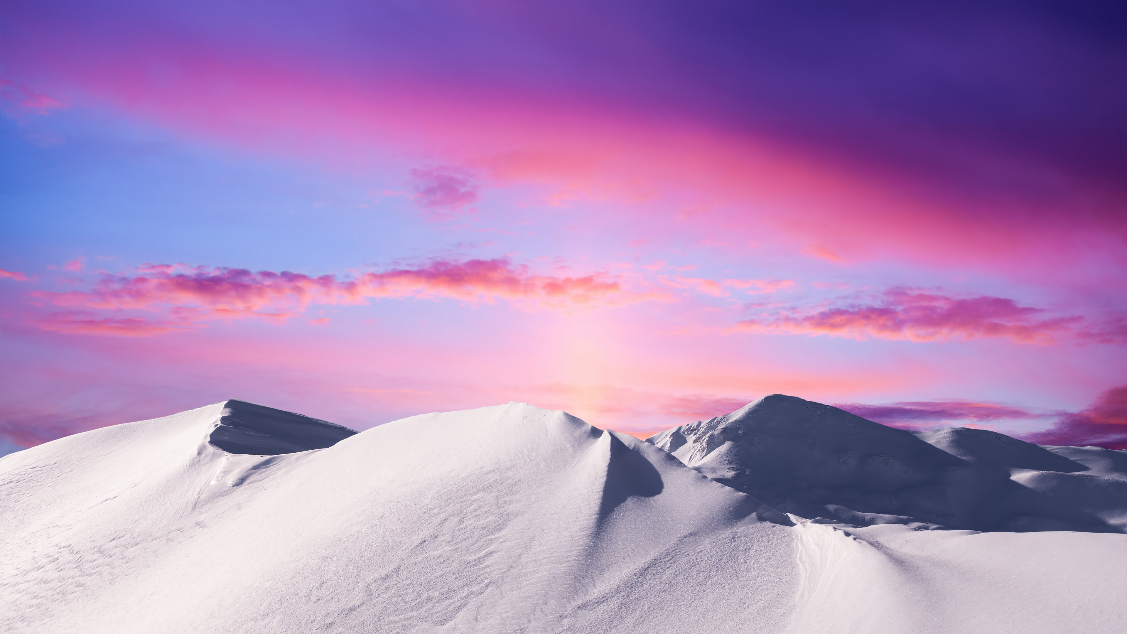 Download A Purple And Blue Background With A Mountain And Mountains