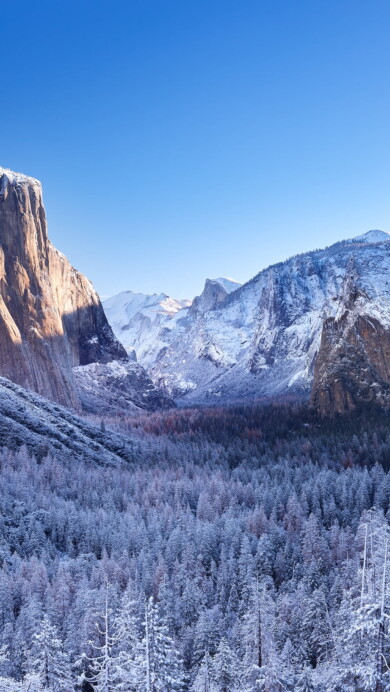 Immerse yourself in the breathtaking beauty of Yosemite National Park in California, USA, with this stunning 4K wallpaper. The scenic landscape of the Sierra Nevada and the iconic park features create a captivating and awe-inspiring view. Perfect for travelers and those seeking a desktop background that captures the natural wonder and majestic beauty of this renowned national park.