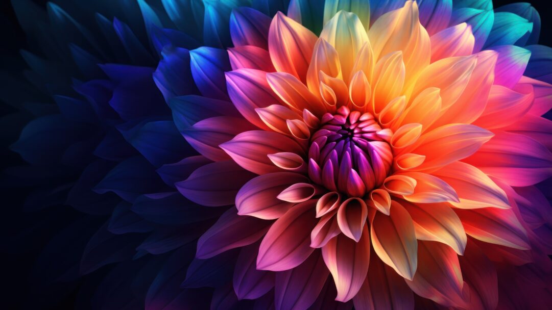Experience the beauty of a vibrant and AI-generated 4K wallpaper featuring colorful blossoms. This high-resolution digital artwork is perfect for your desktop or mobile background, bringing the freshness of spring and nature to your screen.
