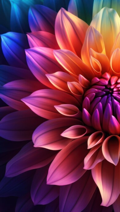 Experience the beauty of a vibrant and AI-generated 4K wallpaper featuring colorful blossoms. This high-resolution digital artwork is perfect for your desktop or mobile background, bringing the freshness of spring and nature to your screen.