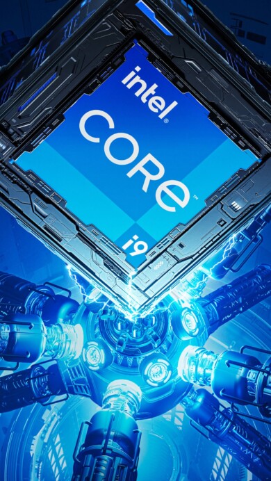 Celebrate the power of technology with this stunning Intel Core i9 Intel Processor 4K wallpaper. Featuring a detailed portrayal of the CPU, this digital art piece is perfect for tech enthusiasts and those seeking a desktop background that showcases the prowess of Intel's Core i9 processor.