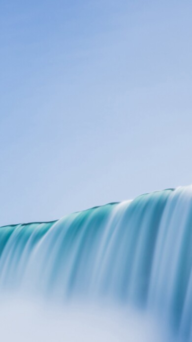 Witness the majestic beauty of Niagara Falls in this stunning 4K wallpaper captured with a long exposure technique. Ideal for your high-resolution desktop background, it portrays the natural wonder of this iconic waterfall.