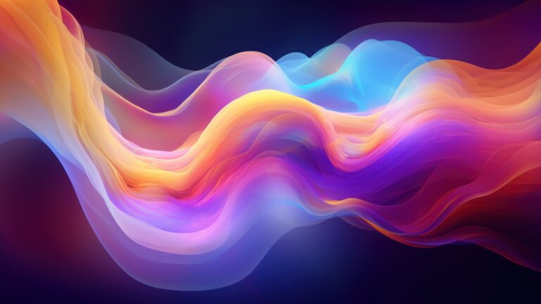Dive into an artistic world with this AI-generated 4K wallpaper showcasing vibrant and glowing abstract layers. Perfect for high-resolution displays, it offers a visually striking and dynamic digital art piece.