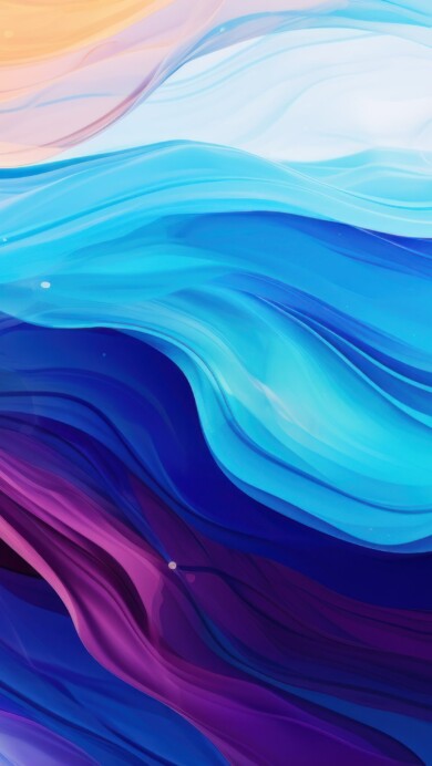 A high-resolution 4K wallpaper created through AI, displaying a vibrant and colorful abstract wave splash illustration. Perfect for adorning your desktop or mobile background with modern digital art.