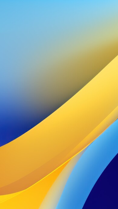 Immerse yourself in a vivid artistic display with this AI-generated 4K wallpaper featuring abstract blue and yellow layers. Perfect for high-resolution displays, it offers a visually captivating and dynamic digital art composition.