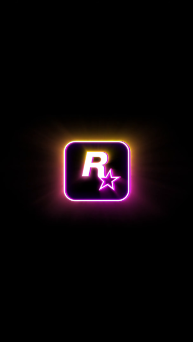 Elevate your screen with a dynamic 4K wallpaper featuring the iconic Rockstar Games GTA 6 logo, exuding the essence of excitement and anticipation for the next chapter in the legendary Grand Theft Auto series.