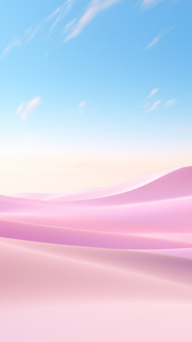 A mesmerizing 4K wallpaper designed for Windows 11, featuring a captivating AI-generated pink desert landscape. The abstract blend of colors creates an aesthetic and artistic masterpiece, making it an ideal choice to enhance the visual appeal of your desktop.