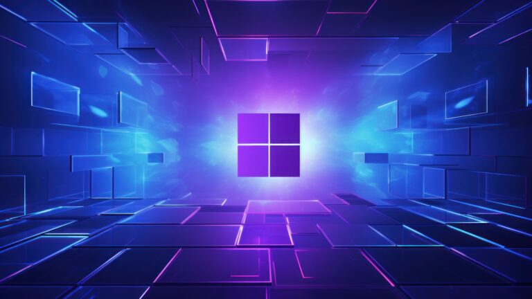 A cutting-edge 4K wallpaper, artfully generated by AI, presents a glimpse into the future with the concept of Windows 12. The intricate design seamlessly blends futuristic elements, offering a captivating visual experience. Ideal for enthusiasts anticipating the next evolution in technology.