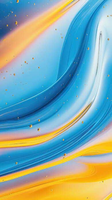 A mesmerizing 4K wallpaper showcases abstract golden waves created through AI generation, forming a dynamic and fluid masterpiece. The high-resolution artwork boasts a modern aesthetic, making it an ideal choice for your desktop or mobile background.