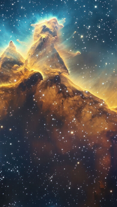 Explore the beauty of the cosmos with this AI-generated 4K wallpaper, combining elements of a nebula with the allure of a starry night, inspired by NASA's celestial wonders. Perfect for high-resolution displays, the digital art composition captures the cosmic essence, creating a visually captivating experience that transports you to the depths of space.