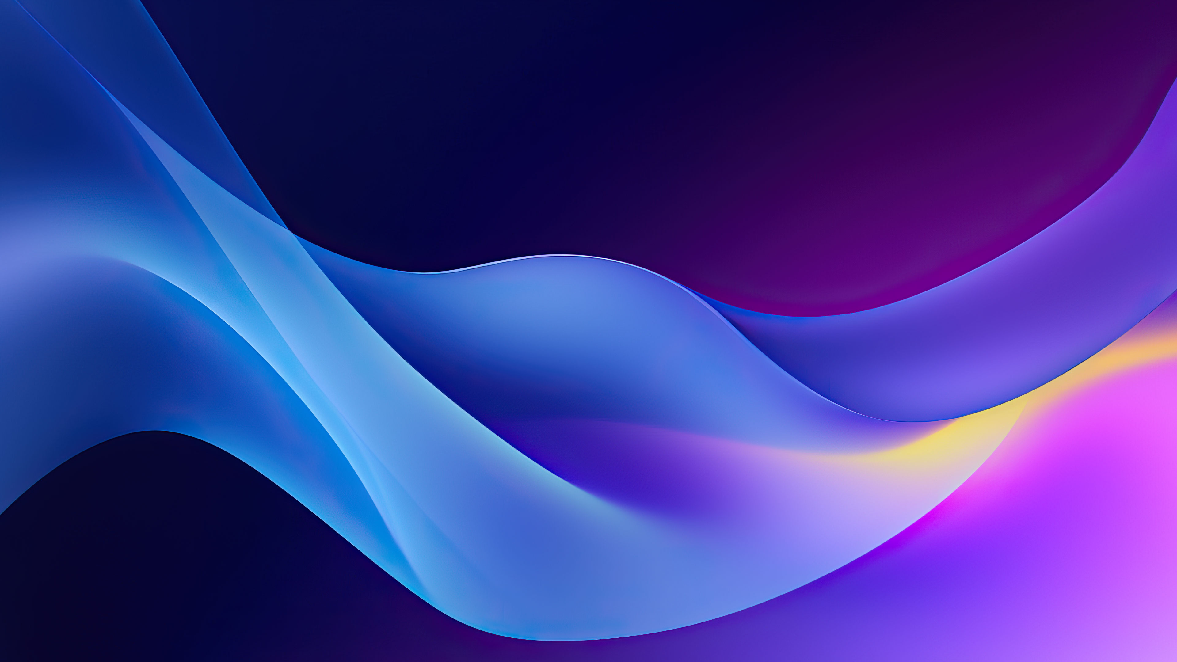 Vibrant Flowing Curves Abstract 4K Wallpaper - Download Free 4K Desktop ...