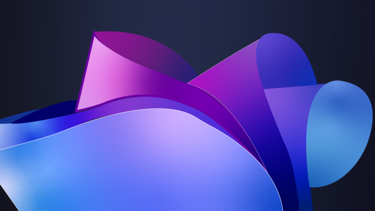 A dynamic 4K wallpaper featuring Windows 11's signature design elements, including sleek curves, soft gradients, and vibrant colors. The fluid visuals and modern aesthetic make this wallpaper ideal for personalizing your desktop in high resolution.