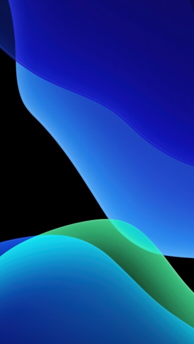 iOS 13 Blue 4K Wallpaper