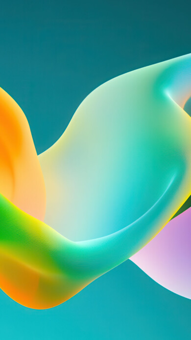 Colorful Abstract Fluid Shapes 4K Wallpaper