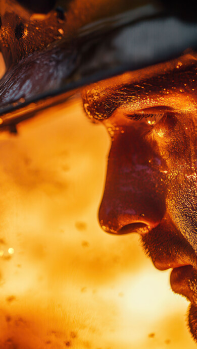 A stunning 4K wallpaper featuring an intense portrait of a firefighter, capturing the essence of bravery and heroism. The firefighter is shown in full gear, ready for action, with determination in their eyes. This powerful image embodies the courage and strength of those who risk their lives for others, making it an inspiring addition to your desktop or mobile background.