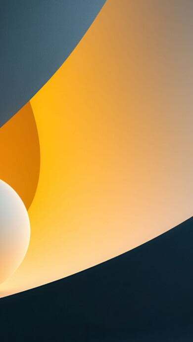 A minimalist 4K wallpaper featuring an abstract sphere with soft gradient hues blending seamlessly. This modern and elegant design captures simplicity and sophistication, making it a perfect choice for desktop or mobile backgrounds.