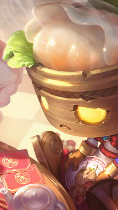 Dumpling Darlings Amumu Skin League Of Legends 4K Wallpaper