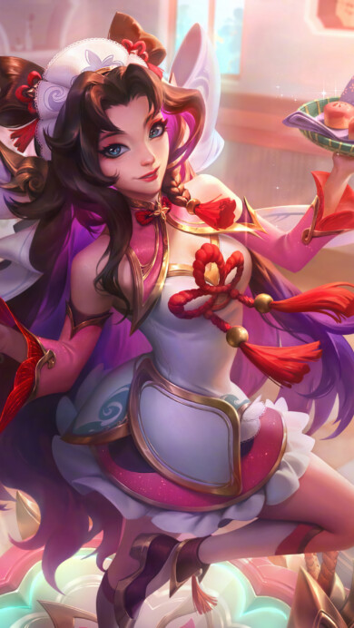 Dumpling Darlings Seraphine Skin League Of Legends 4K Wallpaper