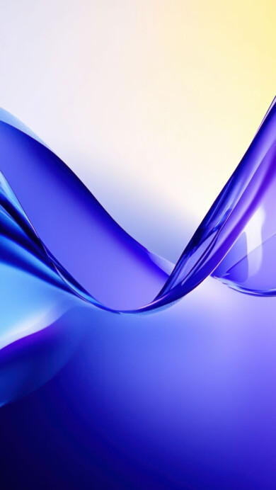 Abstract Glass Waves 4K Wallpaper