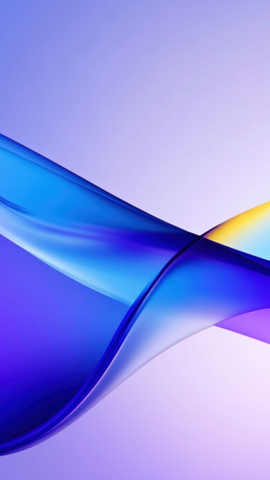 Colorful Glass Waves 4K Wallpaper